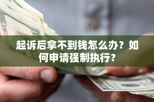武汉起诉后拿不到钱怎么办？如何申请强制执行？