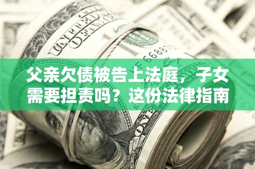 武汉父亲欠债被告上法庭，子女需要担责吗？这份法律指南必须看完