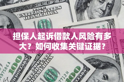 武汉担保人起诉借款人风险有多大？如何收集关键证据？