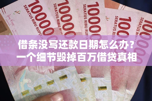 武汉借条没写还款日期怎么办？一个细节毁掉百万借贷真相