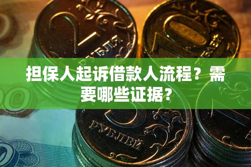 武汉担保人起诉借款人流程？需要哪些证据？