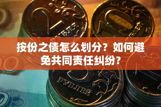 武汉按份之债怎么划分？如何避免共同责任纠纷？