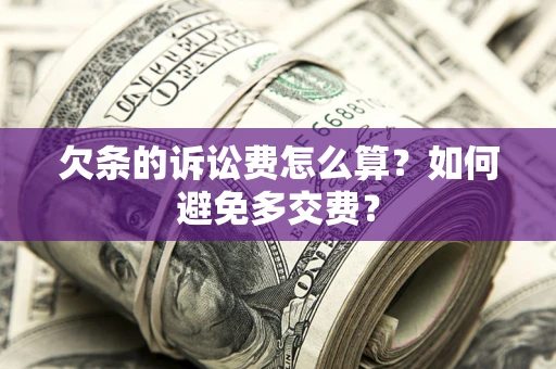 武汉欠条的诉讼费怎么算？如何避免多交费？