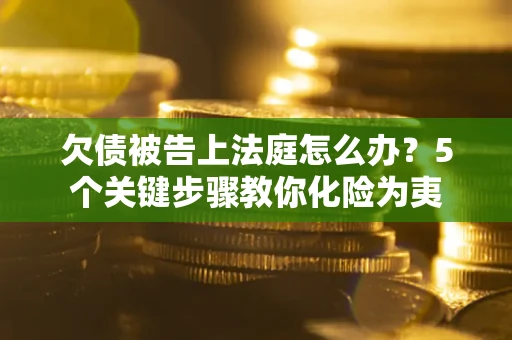 武汉欠债被告上法庭怎么办？5个关键步骤教你化险为夷